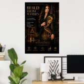 Construire de l'intérieur – Affiche de motivation (Bureau à domicile)