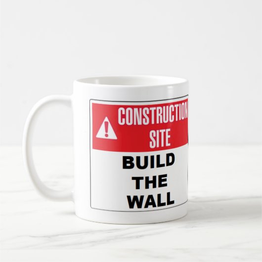 "Construire le mur" Mug (Gauche)