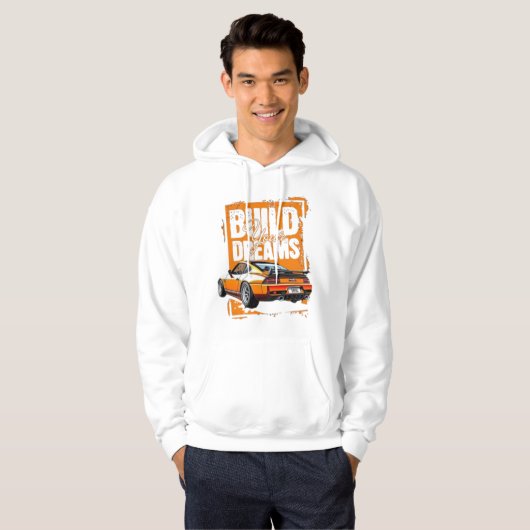 Construire ses rêves – Pullover à capuche détermin (Devant entier)