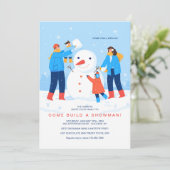 Construire une invitation de Snowman (Debout devant)