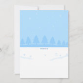 Construire une invitation de Snowman (Dos)