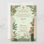 Construire une invitation Mughal La carte d'invita (Devant)