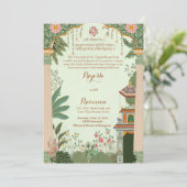 Construire une invitation Mughal La carte d'invita (Debout devant)