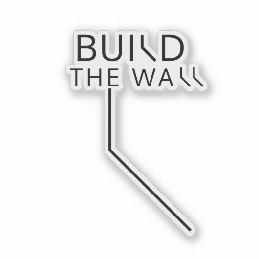 Construisez le sticker en vinyle de bordure Wall_N (Devant)