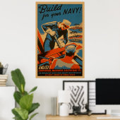 Construisez pour votre marine Posters vintage WPA  (Bureau à domicile)