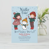 Construisons une invitation de Snowman (Debout devant)