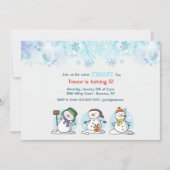 Construisons une invitation de Snowman (Devant)