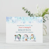 Construisons une invitation de Snowman (Debout devant)