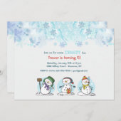 Construisons une invitation de Snowman (Devant / Derrière)