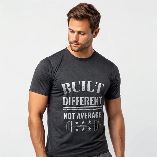 Construit Différemment Pas de T-Shirt de Gym Moyen
