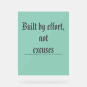 Construit par l'Effort, Pas par les Excuses – Moti (Recto)