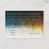 Construit pour durer - carte d'affaires/Outreach - (Dos)