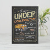 Construite Camion de pompage Invitation Anniversai (Debout devant)