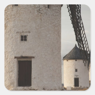 Consuegra, antieke windmolens van La Mancha Vierkante Sticker