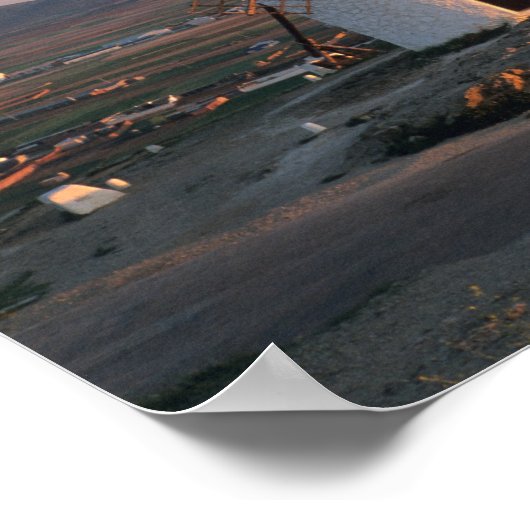 Consuegra, La Mancha, Spanje, windmolens Poster (Hoek)