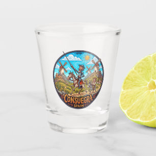 Consuegra Windmolens en Don Quichot Spanje Shot Glas