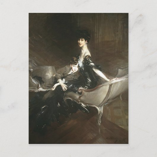 Consuelo Vanderbilt en Son Ivor, Giovanni Boldini Briefkaart (Voorkant)