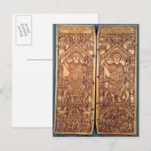 Consulaire diptych Anastasius carved Briefkaart (Voorkant / Achterkant)