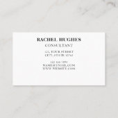 Consultant Carte de visite coloré (Dos)