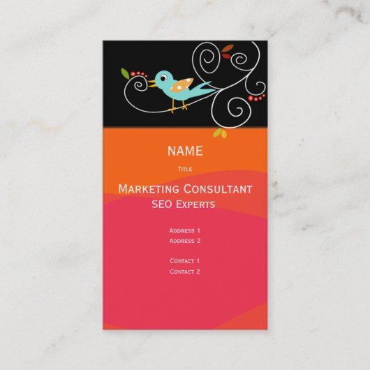 Consultant Carte de visite en marketing SEO (Devant)