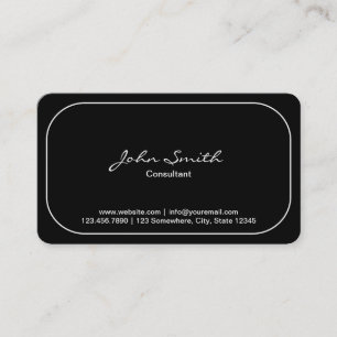 Consultant de coin rond clair Carte de visite fonc