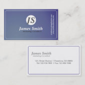 Consultant du marketing - carte de visite (Devant / Derrière)