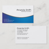 Consultant du marketing - cartes de visite (Devant / Derrière)