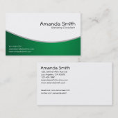 Consultant du marketing - cartes de visite (Devant / Derrière)