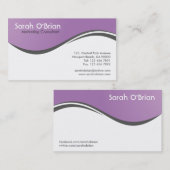 Consultant du marketing - cartes de visite (Devant / Derrière)