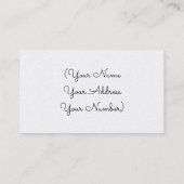 Consultant en Carte de visite/Bijoux (Dos)