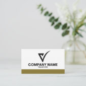 Consultant en carte de visite de luxe avec logo pe (Debout devant)