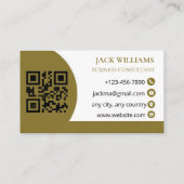 Consultant en carte de visite de luxe avec logo pe (Dos)