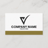 Consultant en carte de visite de luxe avec logo pe (Devant)