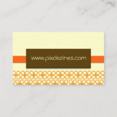 Consultant en marketing Carte de visite rétro (Dos)