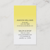 Consultant en soins de la peau carte de visite de (Dos)