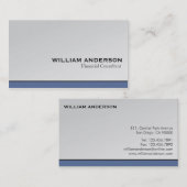 Consultant financier - Cartes de visite (Devant / Derrière)