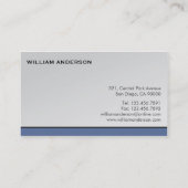 Consultant financier - Cartes de visite (Dos)