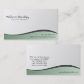 Consultant financier - Cartes de visite (Devant / Derrière)