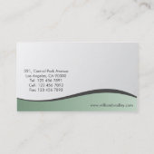 Consultant financier - Cartes de visite (Dos)