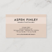 Consultant - Logo, Photo, Carte de visite de code  (Dos)