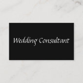 Consultant mariage I Carte de visite (Dos)