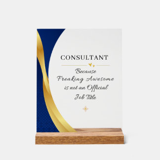 Consultant Office Quote Acrylic Sign Acryl Bord