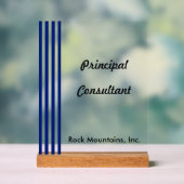 Consultant Principal Rayures Bleu Nuit Blanc (Neutre)
