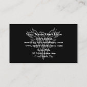 Consultant, Silver Ring, stylized Phoenix Logo Visitekaartje (Achterkant)