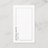 Consultant Vertical Geometric Minimalist QR Code Visitekaartje (Voorkant)