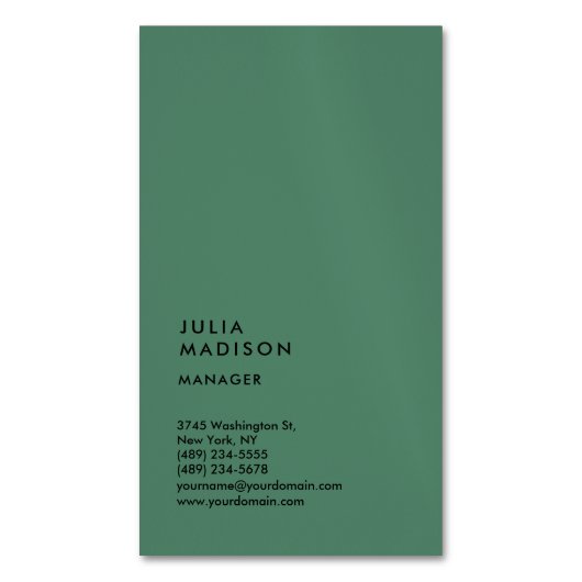 Consultant Vertical Trendy Manager Magnetisch Visitekaartje (Voorkant Verticaal)