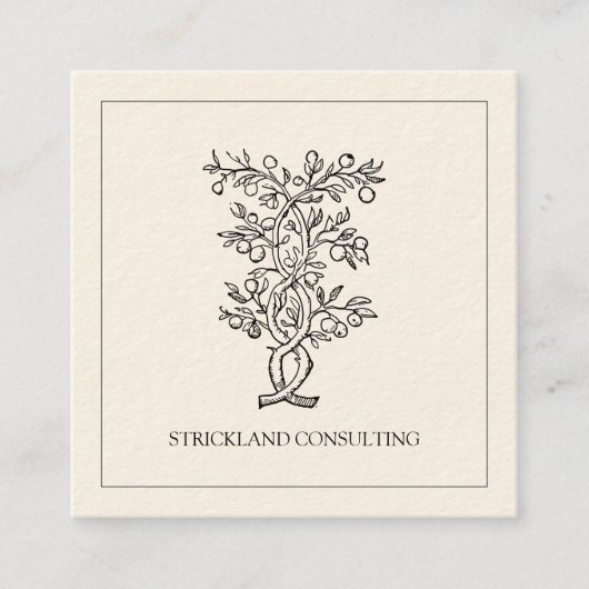 Consultant Vierkante Visitekaartje (Voorkant)