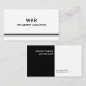 Consultants Carte de visite (Devant / Derrière)