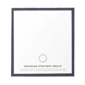 Consulting Logo Professioneel Notitieblok (Voorkant)