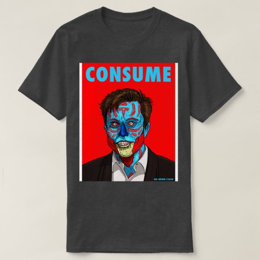 CONSUMEER DE TECH BRO T-SHIRT (Design voorkant)